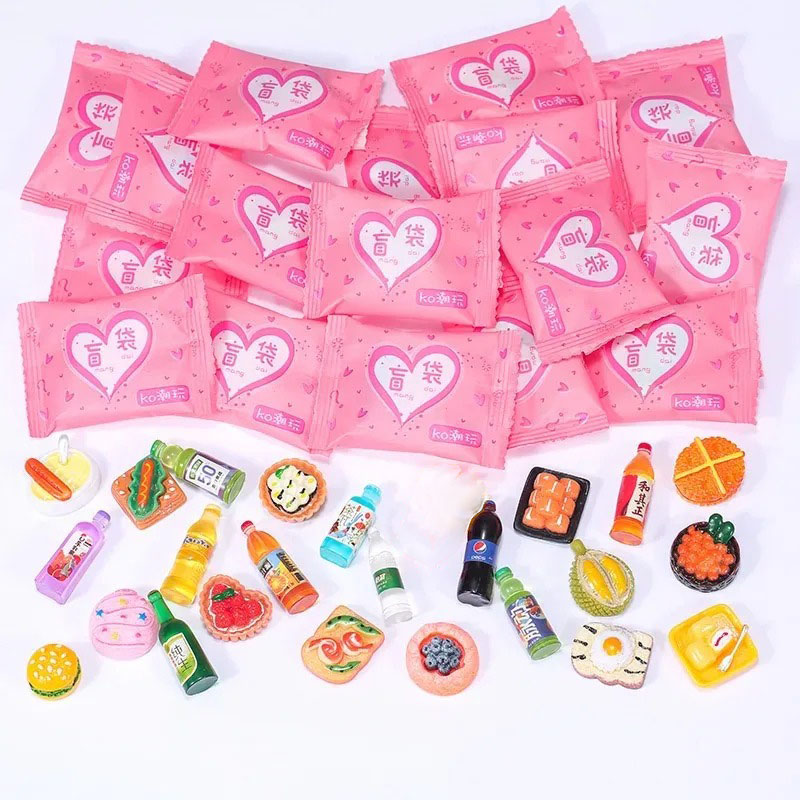 Food Like Snacks - Sachets de style aléatoire, jouets miniatures