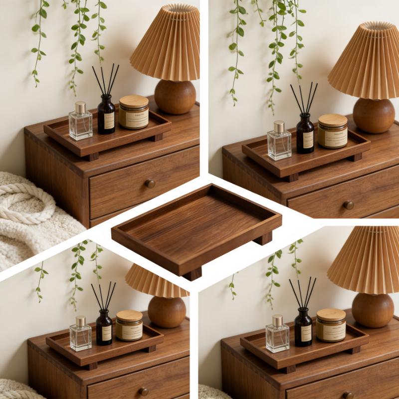 Food Like Snacks - Plateau alimentaire rectangulaire en bois de