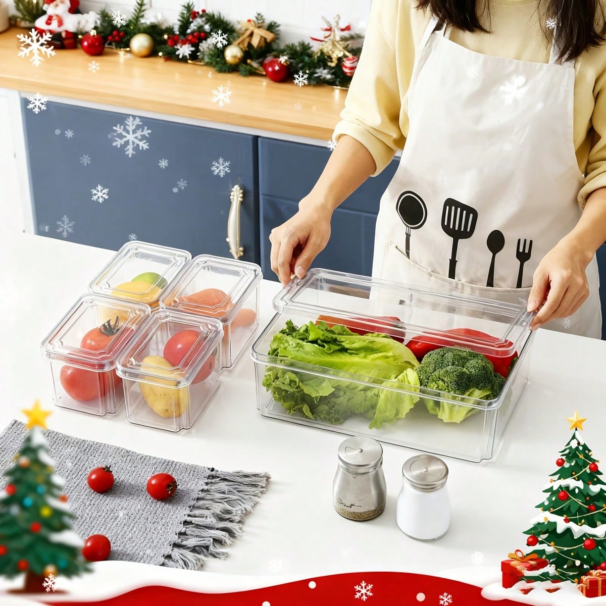 Lot de 7/14 bacs de rangement  - Food Snacks Party avis et prix