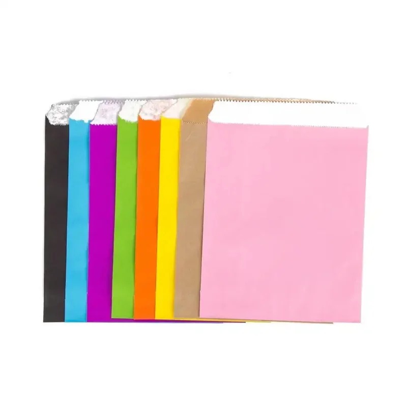 Sacs en papier Kraft colorés p - Food Snacks Party avis et prix