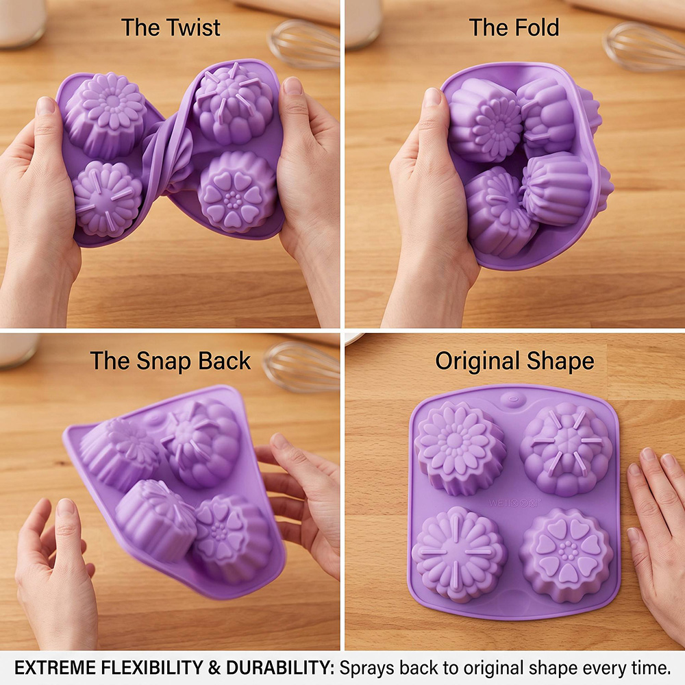 Moule en silicone sans BPA à 4 - Food Snacks Healthy avis et prix